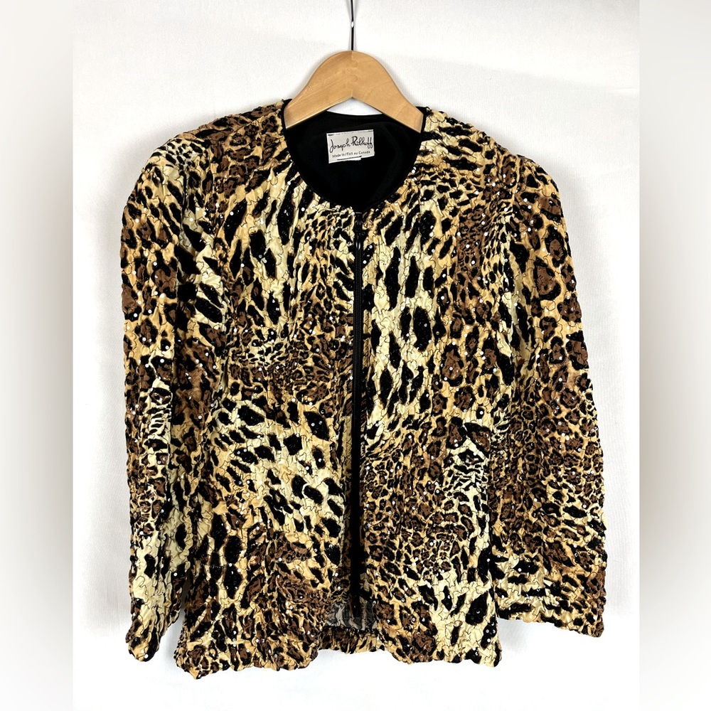 Joseph Ribkoff leopard print jacket.  Size 6